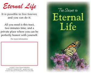 "Eternal Life"  Salvation pamphlets $.03 each
