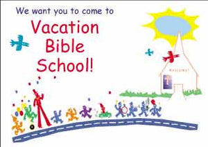 Vacation Bible School Postcards  "You are invited!"  $.19 each