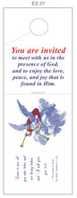 Load image into Gallery viewer, Church Outreach Door Hangers"You are Invited!" $.29 cents each