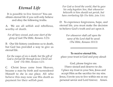 Load image into Gallery viewer, &quot;Eternal Life&quot;  Salvation pamphlets $.03 each