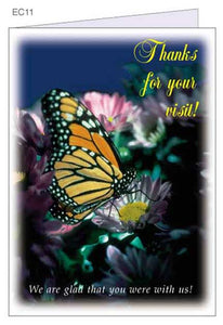 "Thanks for the Visit" Church Greeting Cards  $.69 each