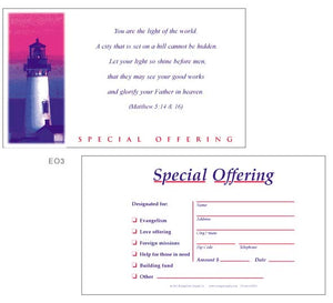 Church Offering Envelopes "Special Offering" $.08 cents each