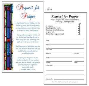Prayer Request Cards  $.09 each