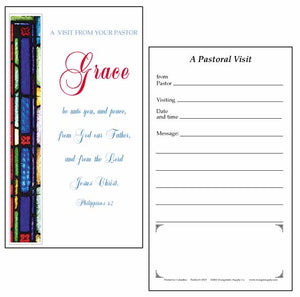 PASTORAL VISIT CARDS "Grace to You!"  $.09 each