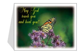 Joycards "May God Touch and Heal You!"  $.12 each