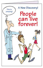 Load image into Gallery viewer, Good news tracts: &quot;People can live forever&quot;  $ .03 each