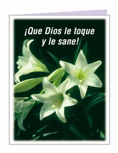 ¡Que Dios le toque y le sane!  - tarjeta postal con sobre  $.69 cu